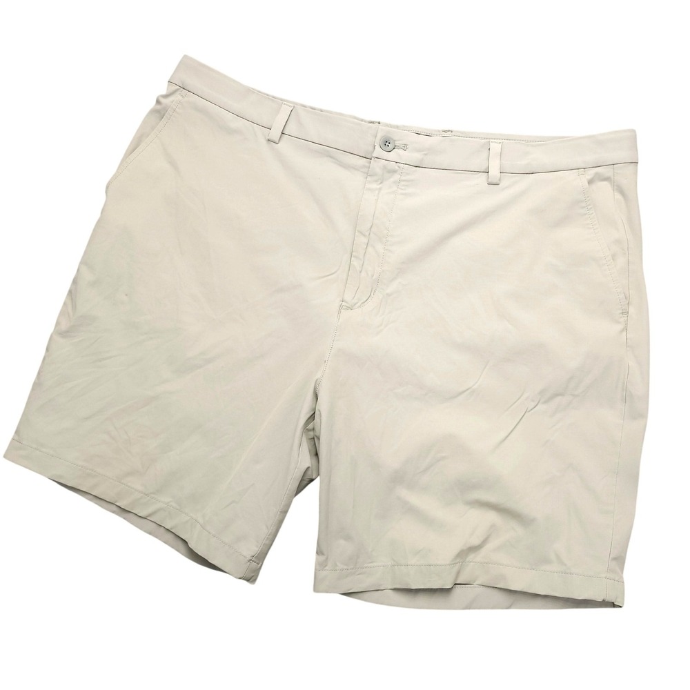 Vineyard Vines Performance‎ Shorts Mens 42 Beige Chino Flat Front Stretch Golf